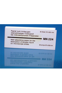 absorption paper MN 224, 37x100mm Paper MN 224 for the absorption of excess liquid, block of 50...