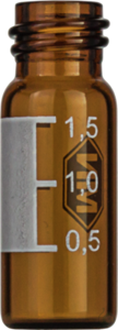 Vial N10-1.5, GW, b, 11,6x32, flach, SF 1,5 mL Gewindeflasche N 10 Außendruchmesser: 11,6 mm,...