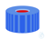 SK N9-L, bl, PTFEr/Sil w/PTFEr, 50°, 1,0 N 9 PP Schraubkappe, blau, Loch PTFE rot/Silikon...