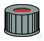 SK N13-L, sw, RR or/FEP, 45°, 1,5 N 13 PP Schraubkappe, schwarz, Loch Red Rubber/FEP farblos...