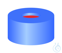 SR N11-H, bl, RR or/FEP, 45°, 1.0 N 11 PE snap ring cap, blue, center hole...