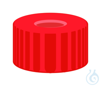 Schraubkappen N 9, rot PP, Loch Red Rubber/FEP farblos, Härte: 40° shore A,...