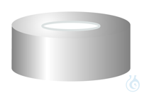 BK N20-L, si, Sil w/PTFE bg, 45°, 3,0 N 20 Aluminium Bördelkappe, silber, Loch Silikon weiß /...