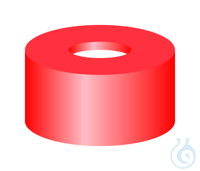 SR N11-H, r, Sil w/PTFE r, 45°, 1.0 N 11 PE snap ring cap, red, center hole...