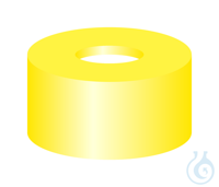 SR N11-H, yw, Sil w/PTFE r, 45°, 1.0 N 11 PE snap ring cap, yellow, center...