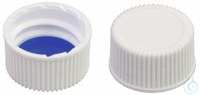 SKB N18-kL, w, Sil w/PTFE bl, 55°, 1,3 N 18 PP Schraubkappe (bonded, 18-400), weiß, geschlossen...