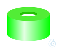 SR N11-H, grn, Sil w/PTFE r, 45°, 1.0 N 11 PE snap ring cap, green, center...