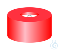 SR N11-H, r, Sil w/PTFE bl (+), 55° 1.0 N 11 PE snap ring cap, red, center...