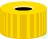 SC N9-H, yw N 9 PP screw cap, yellow, center hole pack of 100