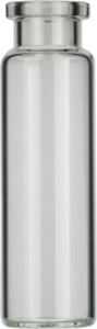 Vial N20-20, CR, c,22.5x75.5,fl DIN 20 mL Headspace Rollrandflasche N 20 Außendurchmesser: 22,5...