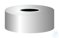 BK N20-L, si N 20 Aluminium Bördelkappe, silber, Loch Packung à 100 St.