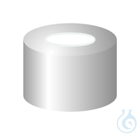 CC N8-H si, Sil w/PTFE r, 45°, 1.0 N 8 Aluminium crimp cap, silver, center...