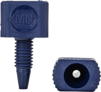 1/16" PEEK fingertight fitting, MN Logo