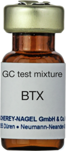 BTX test mixture, conc. 10 ng/µL BTX test mixture dissolved in methanol...
