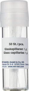 Glass capillaries 1 ul Glass capillaries, 1 µl pack of 3 x 50