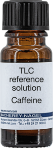 Caffeine solution for comparis. 8 mL Caffeine reference solution dissolved in...