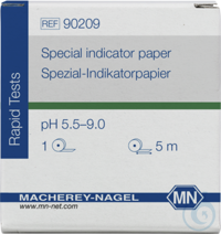 Pap. ind. spéc. 5,5-9,0, rouleau Papier indicateur spécial pH 5,5-9,0 papier test domaine de...