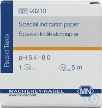 Pap. ind. spéc. 6,4-8,0, rouleau Papier indicateur spécial pH 6,4-8,0 papier test domaine de...