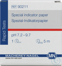 Spez.-Ind. pH 7,2-9,7, Rolle Spezial-Indikatorpapier pH 7,2-9,7 Testpapier Messbereich: pH 9,7...