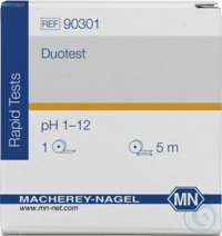 DUOTEST pH 1 - 12 Rolle à 5 m Länge, Breite: 10 mm Mindestbestellmenge: 5 Stück