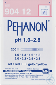 PEHANON pH 1,0 - 2,8 box of 200 strips 11 x 100 mm