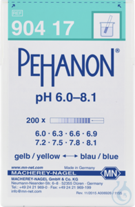 PEHANON pH 6,0 - 8,1 Dose à 200 Streifen 10 x 100 mm Mindestbestellmenge: 2 Packungen