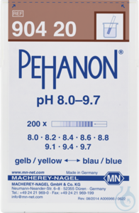 PEHANON pH 8,0 - 9,7 Dose à 200 Streifen 11 x 100 mm Mindestbestellmenge: 2 Packungen