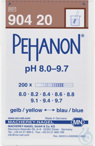 PEHANON pH 8,0 - 9,7 box of 200 strips 11 x 100 mm