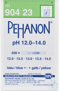 PEHANON Indikatorpapier pH 12,0-14,0, 11 x 100 mm Dose à 200 Streifen...