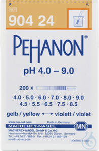 PEHANON pH 4,0 - 9,0 box of 200 strips 11 x 100 mm minimum order quantity: 2 packs