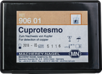 Cuprotesmo sheets 40 x 25 mm sufficient for 40 determinations