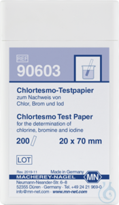 Testpapiere Chlortesmo zur Best.von Chlor, Freie Halogene VE=200