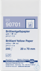 Brillant yellow paper (200 strips) Brillant yellow paper box of 200 strips 20 x 70 mm