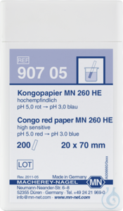 Kongopapier MN 260 HE, 20x70 mm Packung à 200 Streifen Kein ADR...