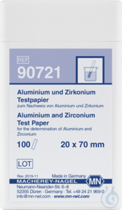 Aluminium and Zirconium test paper Aluminium and Zirconium test paper test...