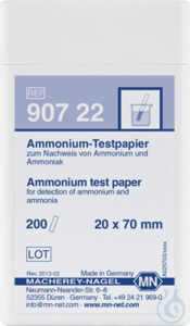 Ammonium Testpapier Testpapierstreifen 20 x 70 mm Pg. à 200 Bestimmungen __UN 3316...