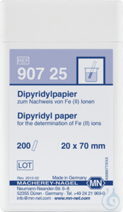 Dipyridyl paper Dipyridyl paper test strips 20 x 70 mm sufficient for 200...