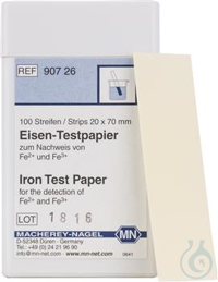 Iron test paper Iron test paper test strips 20 x 70 mm sufficient for 100...