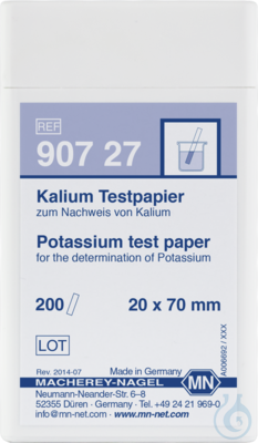 Potassium test paper