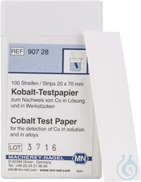 Cobalt test paper Cobalt test paper test strips 20 x 70 mm sufficient for 100...