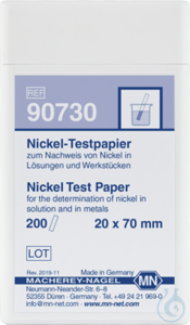 Nickel test paper Nickel test paper test strips 20 x 70 mm sufficient for 200...
