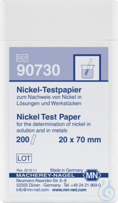 Nickel test paper