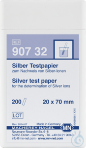 Silver test paper Silver test paper test strips 20 x 70 mm sufficient for 200...