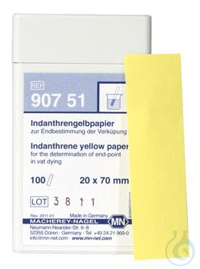 Indanthrene yellow paper Indanthrene yellow paper test strips 20 x 70 mm...