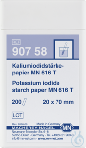 Potassium iodide starch pap.MN 616T,tube Potassium iodide starch paper MN 616 T test strips 20 x...
