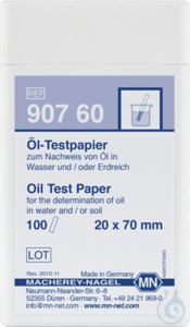 Oil test paper test strips 20 x 70 mm sufficient for 100 determinations
