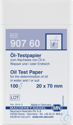 Oel Testpapier