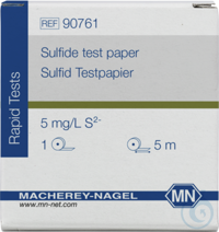 Sulfid Testpapier Testpapierrolle 5 m Länge, 7 mm Breite