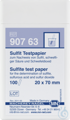 Sulfite test paper