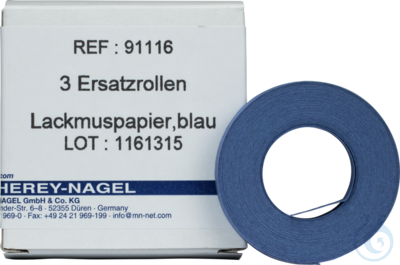 Litmus paper blue (3 reel refill pack)